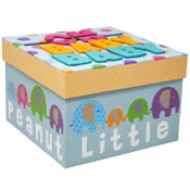 Wholesale - Baby Card Box Little Peanut Oh Baby Baby 8.25"x8.25"x5.75" C/P 2, UPC: 782552005961